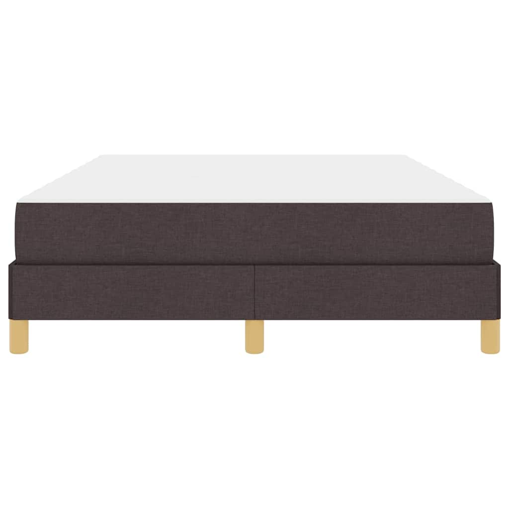 Box spring seng med madras Mørk Brun 140 x 200 cm Stof
