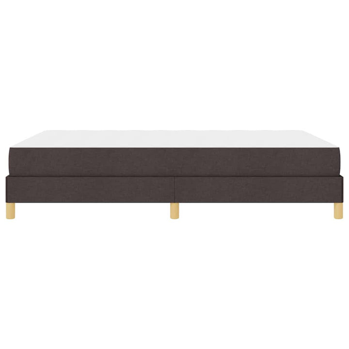 Box spring seng med madras Mørk Brun 140 x 200 cm Stof