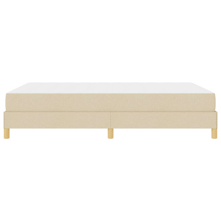 Box spring seng med madras Creme 140 x 200 cm Stof