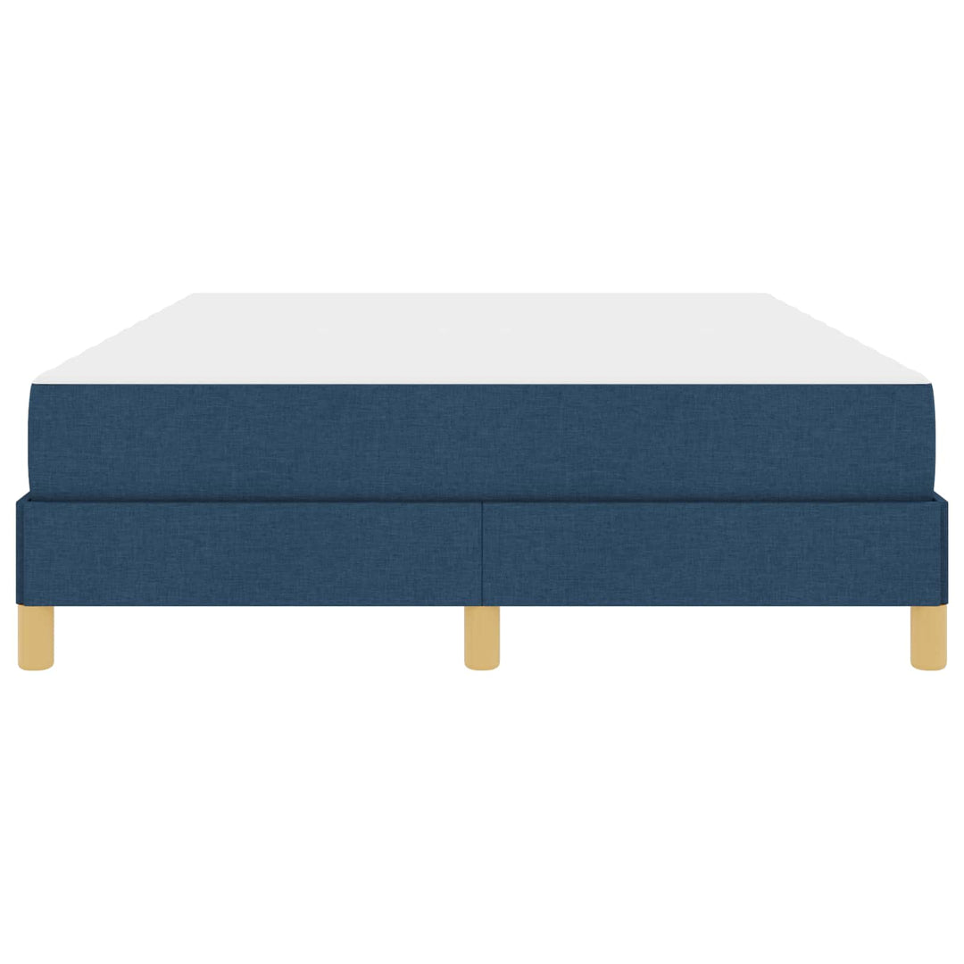 Box spring seng med madras Blå 140 x 200 cm Stof