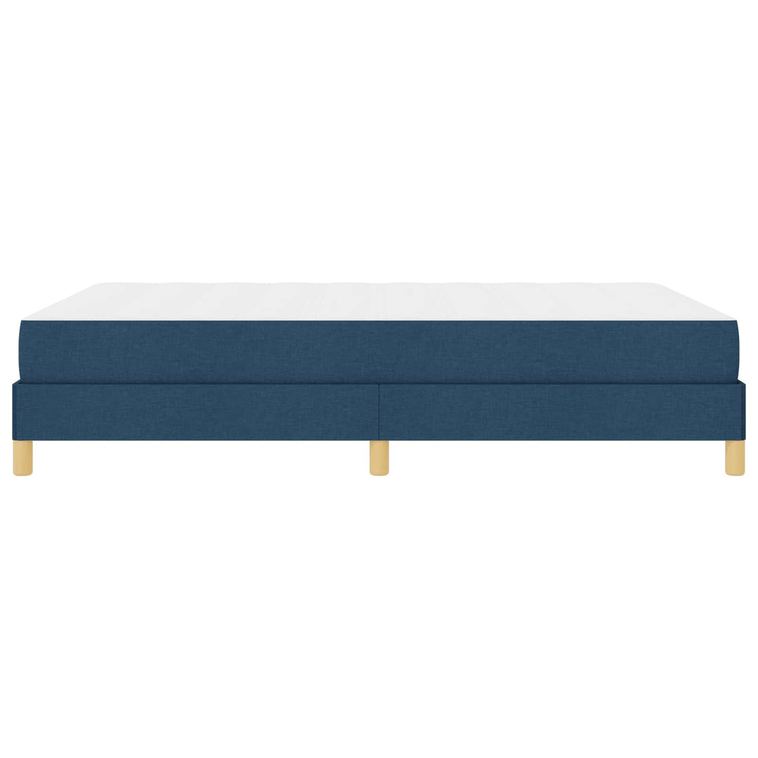 Box spring seng med madras Blå 140 x 200 cm Stof
