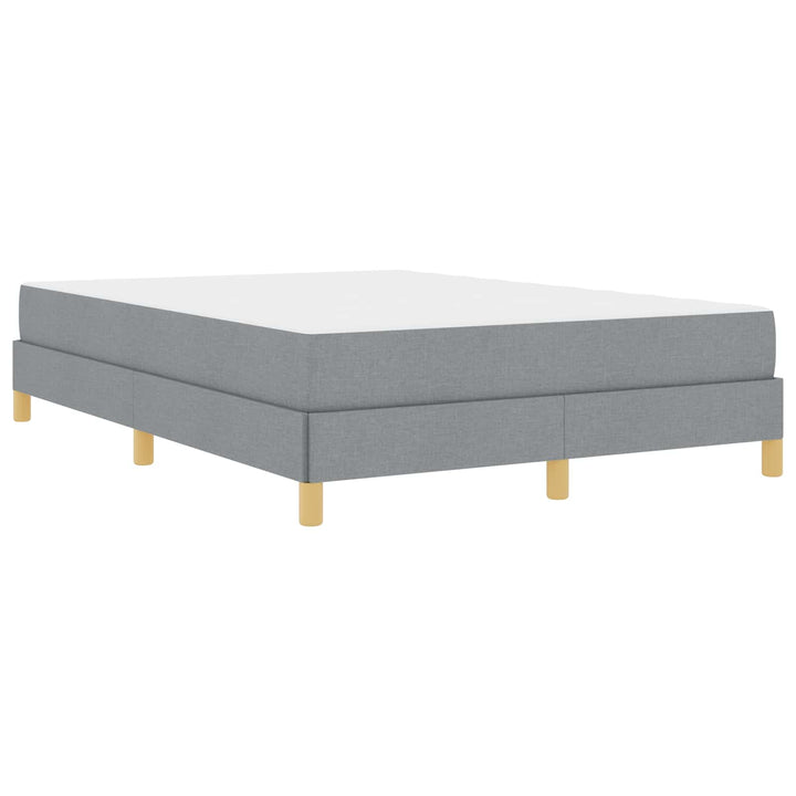Box spring seng med madras Lysegrå 160 x 200 cm Stof