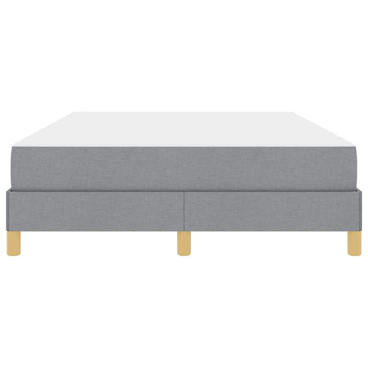 Box spring seng med madras Lysegrå 160 x 200 cm Stof