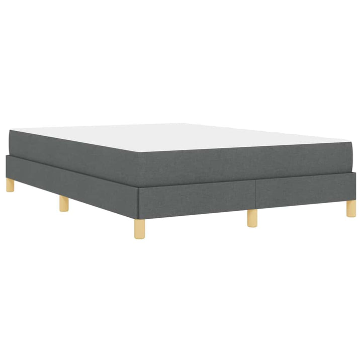 Box spring seng med madras Mørkegrå 160 x 200 cm Stof