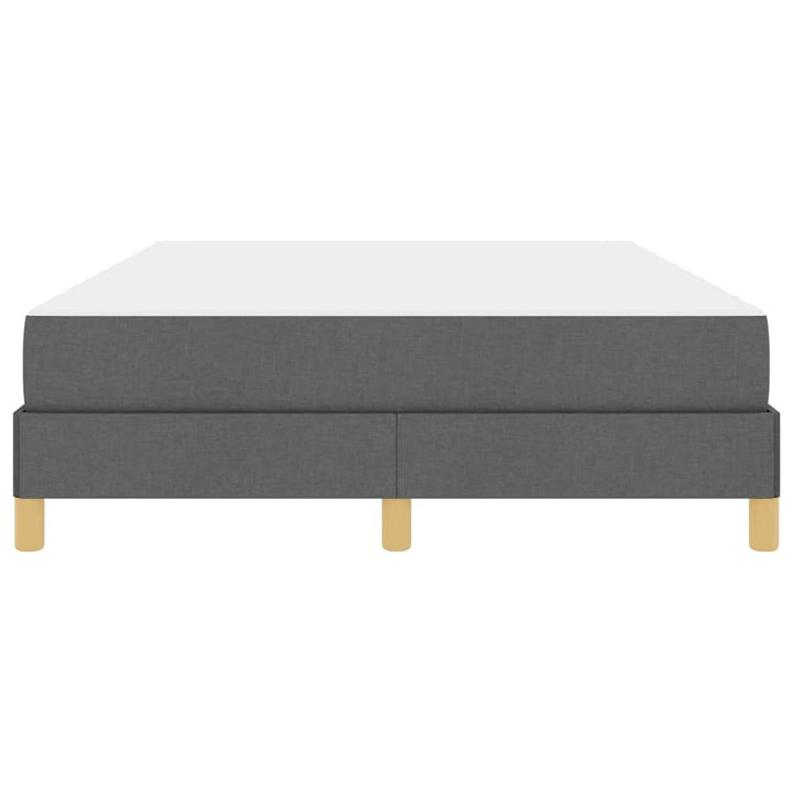 Box spring seng med madras Mørkegrå 160 x 200 cm Stof
