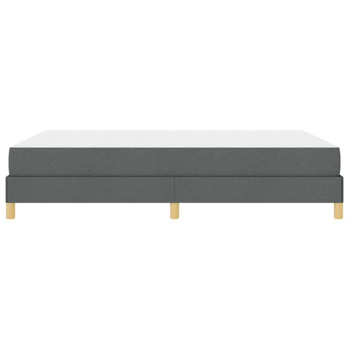 Box spring seng med madras Mørkegrå 160 x 200 cm Stof