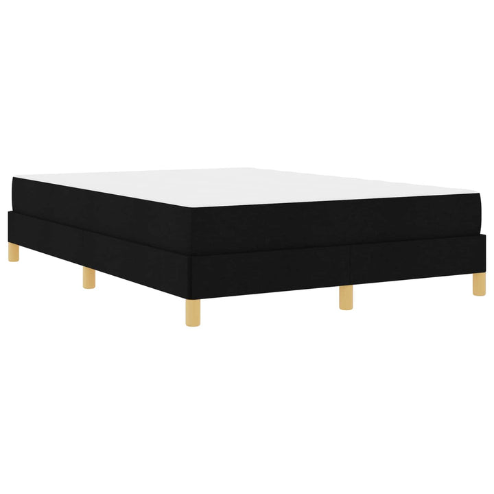 Box spring seng med madras Sort 160 x 200 cm Stof