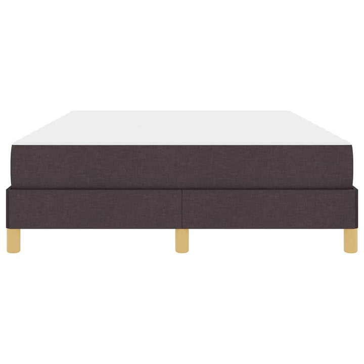 Box spring seng med madras Mørk Brun 160 x 200 cm Stof