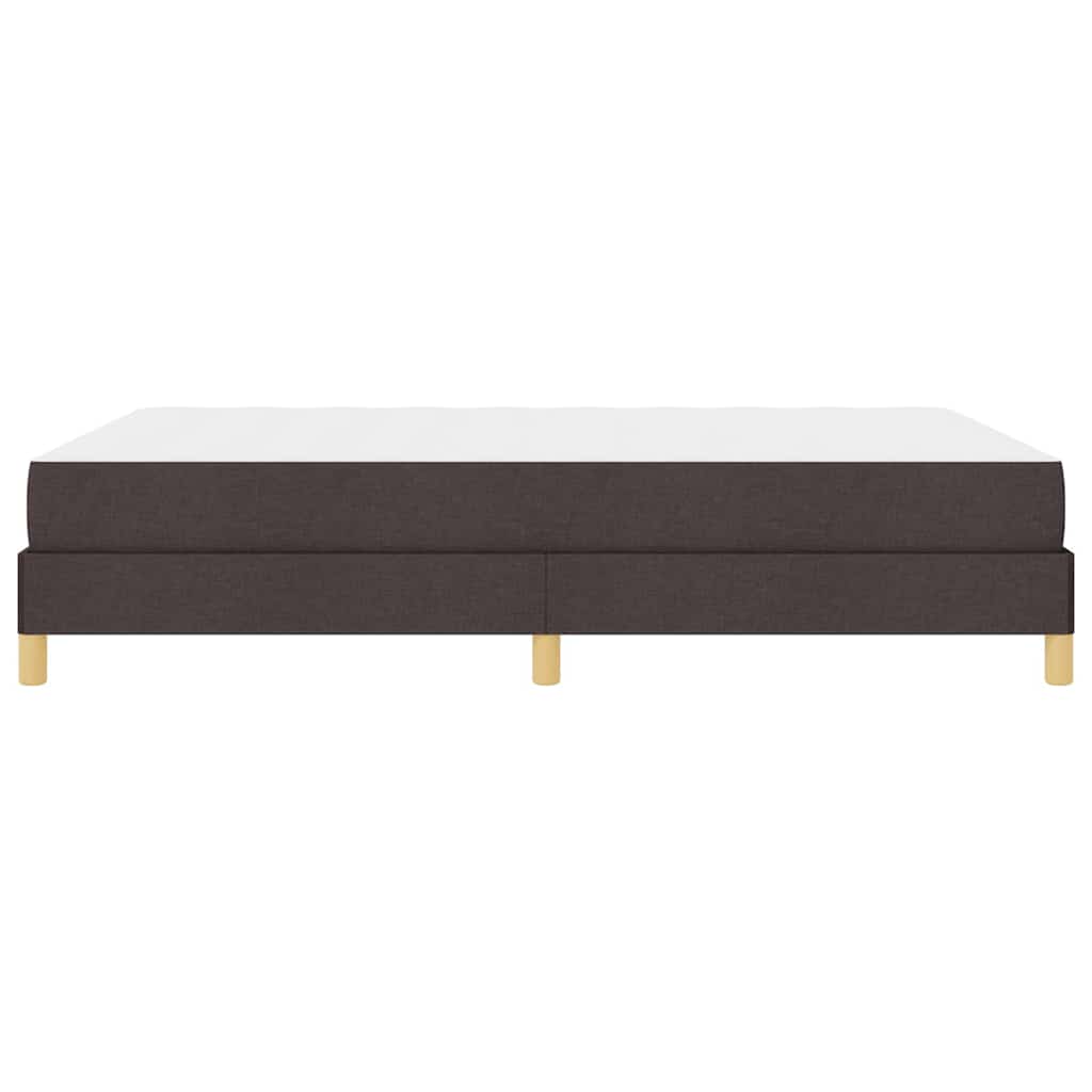 Box spring seng med madras Mørk Brun 160 x 200 cm Stof