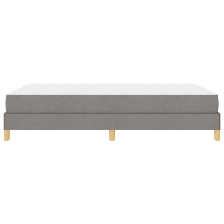 Box spring seng med madras Gråbrun 160 x 200 cm Stof