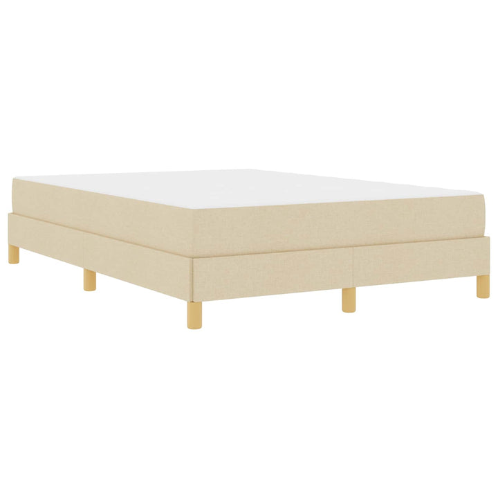 Box spring seng med madras Creme 160 x 200 cm Stof
