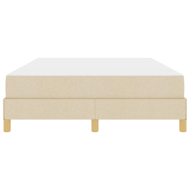 Box spring seng med madras Creme 160 x 200 cm Stof
