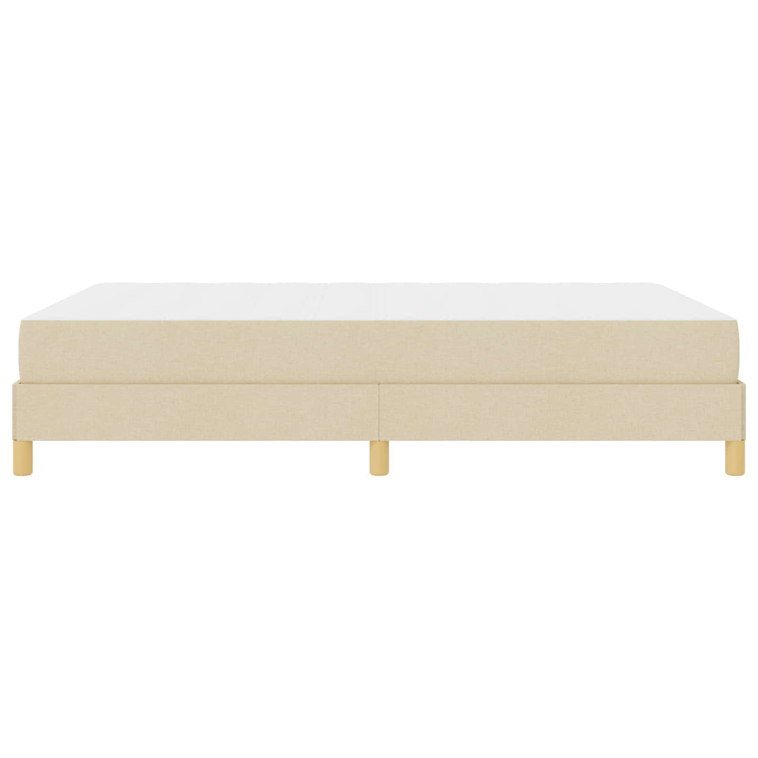 Box spring seng med madras Creme 160 x 200 cm Stof