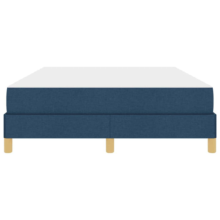 Box spring seng med madras Blå 160 x 200 cm Stof