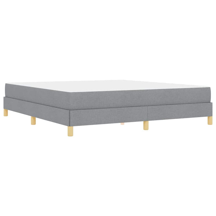 Box spring seng med madras Lysegrå 180 x 200 cm Stof