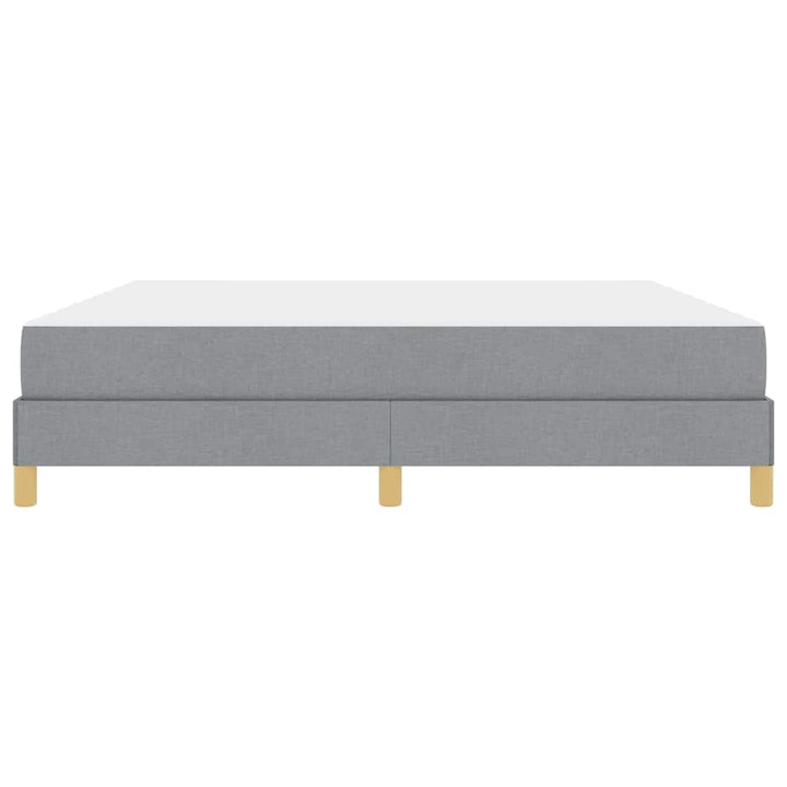 Box spring seng med madras Lysegrå 180 x 200 cm Stof