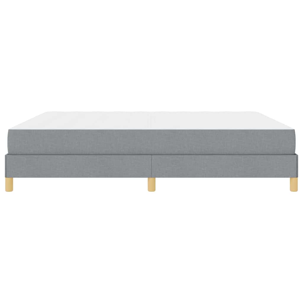 Box spring seng med madras Lysegrå 180 x 200 cm Stof