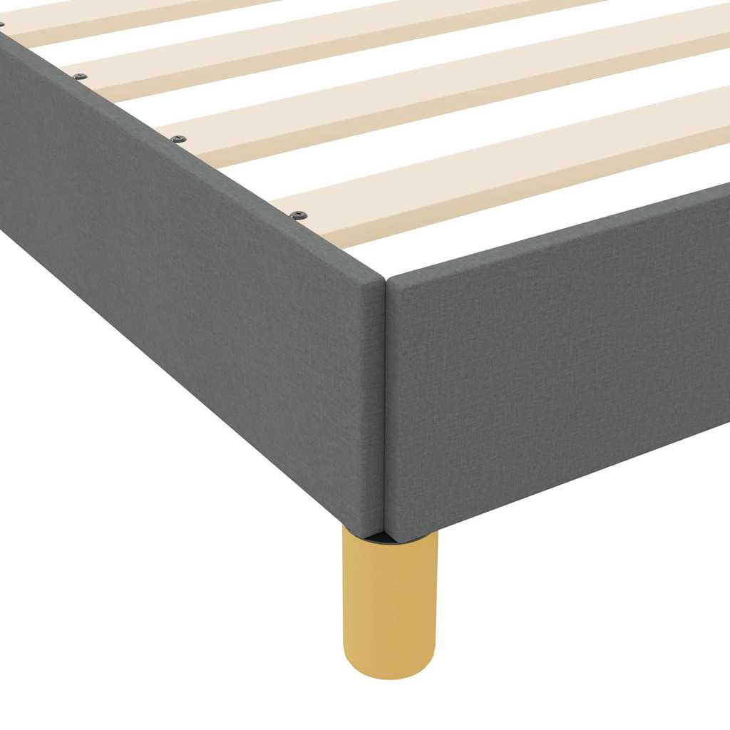 Box spring seng med madras Mørkegrå 180 x 200 cm Stof