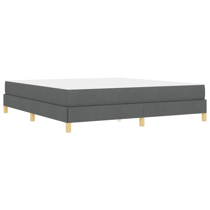 Box spring seng med madras Mørkegrå 180 x 200 cm Stof