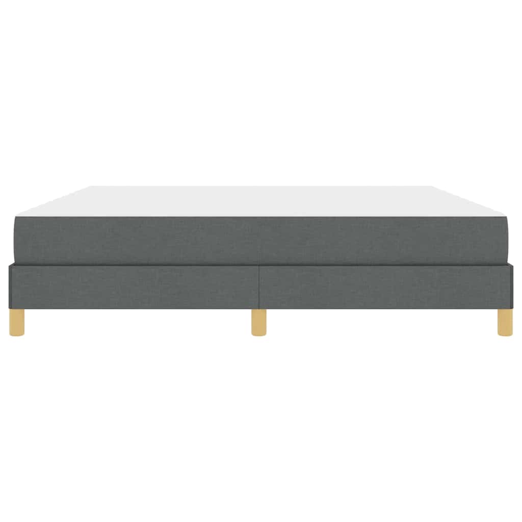 Box spring seng med madras Mørkegrå 180 x 200 cm Stof