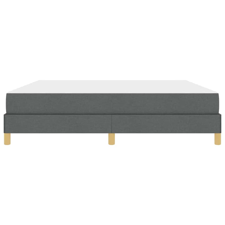 Box spring seng med madras Mørkegrå 180 x 200 cm Stof