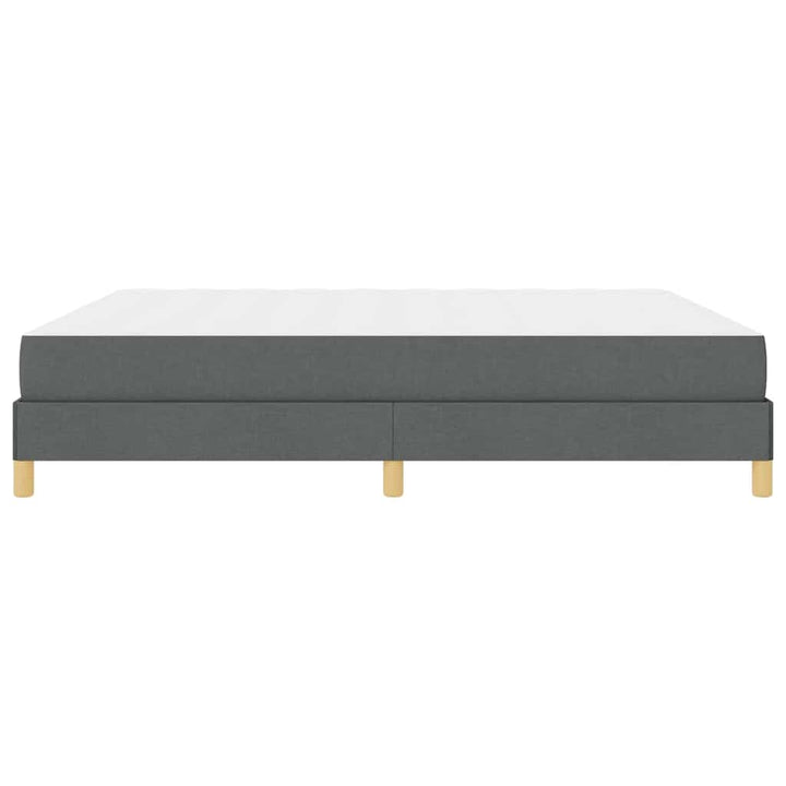 Box spring seng med madras Mørkegrå 180 x 200 cm Stof