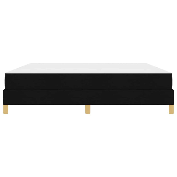 Box spring seng med madras Sort 180 x 200 cm Stof