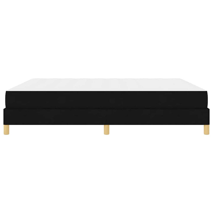 Box spring seng med madras Sort 180 x 200 cm Stof