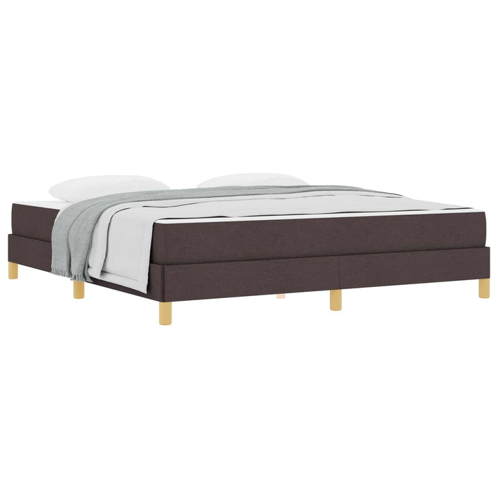 Box spring seng med madras Mørk Brun 180 x 200 cm Stof