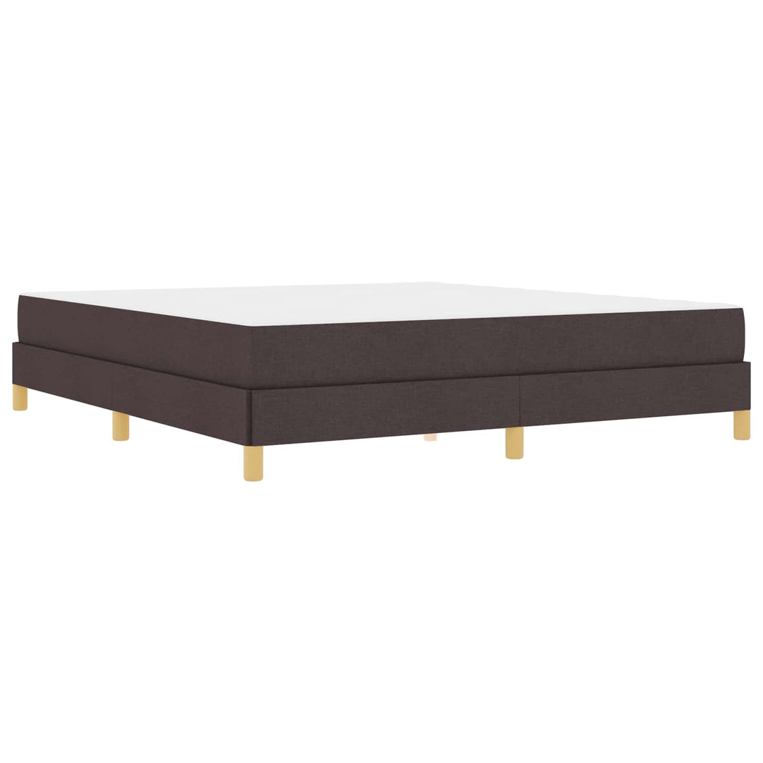 Box spring seng med madras Mørk Brun 180 x 200 cm Stof