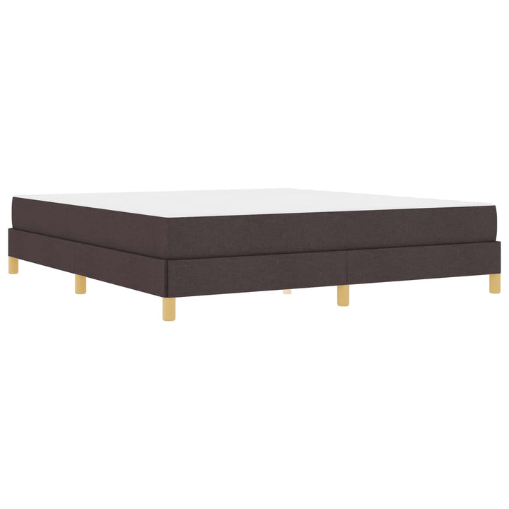 Box spring seng med madras Mørk Brun 180 x 200 cm Stof