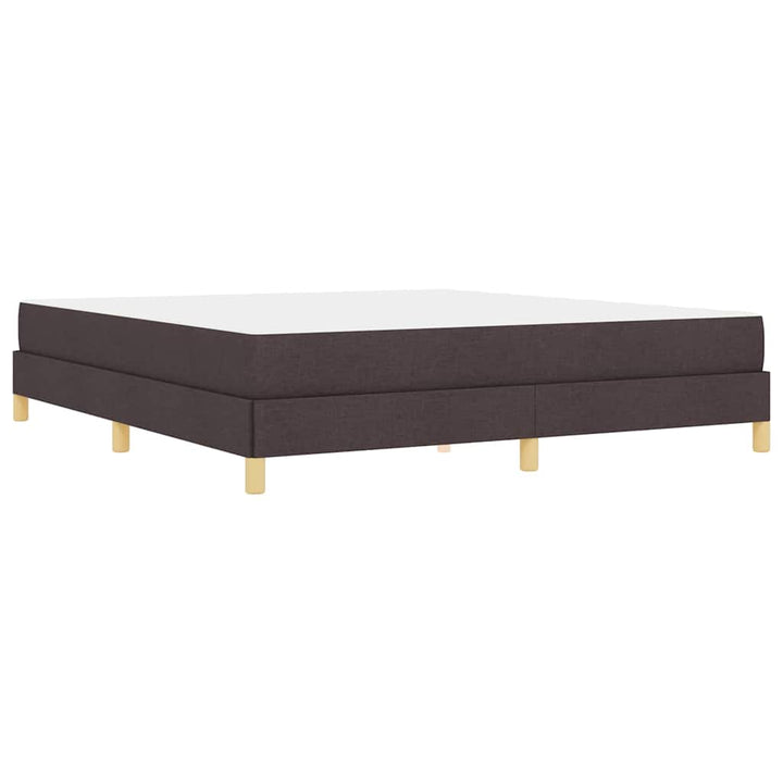 Box spring seng med madras Mørk Brun 180 x 200 cm Stof