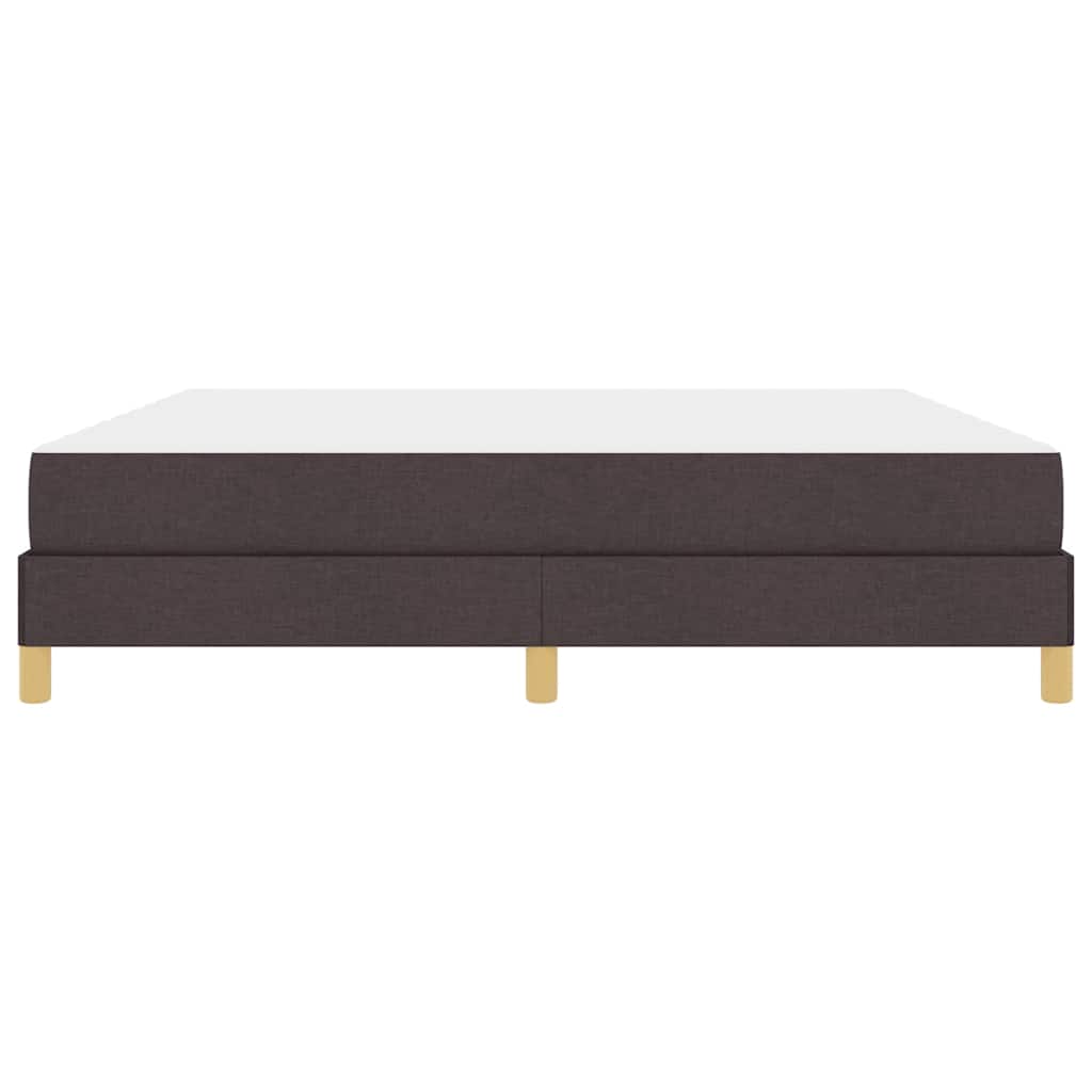 Box spring seng med madras Mørk Brun 180 x 200 cm Stof