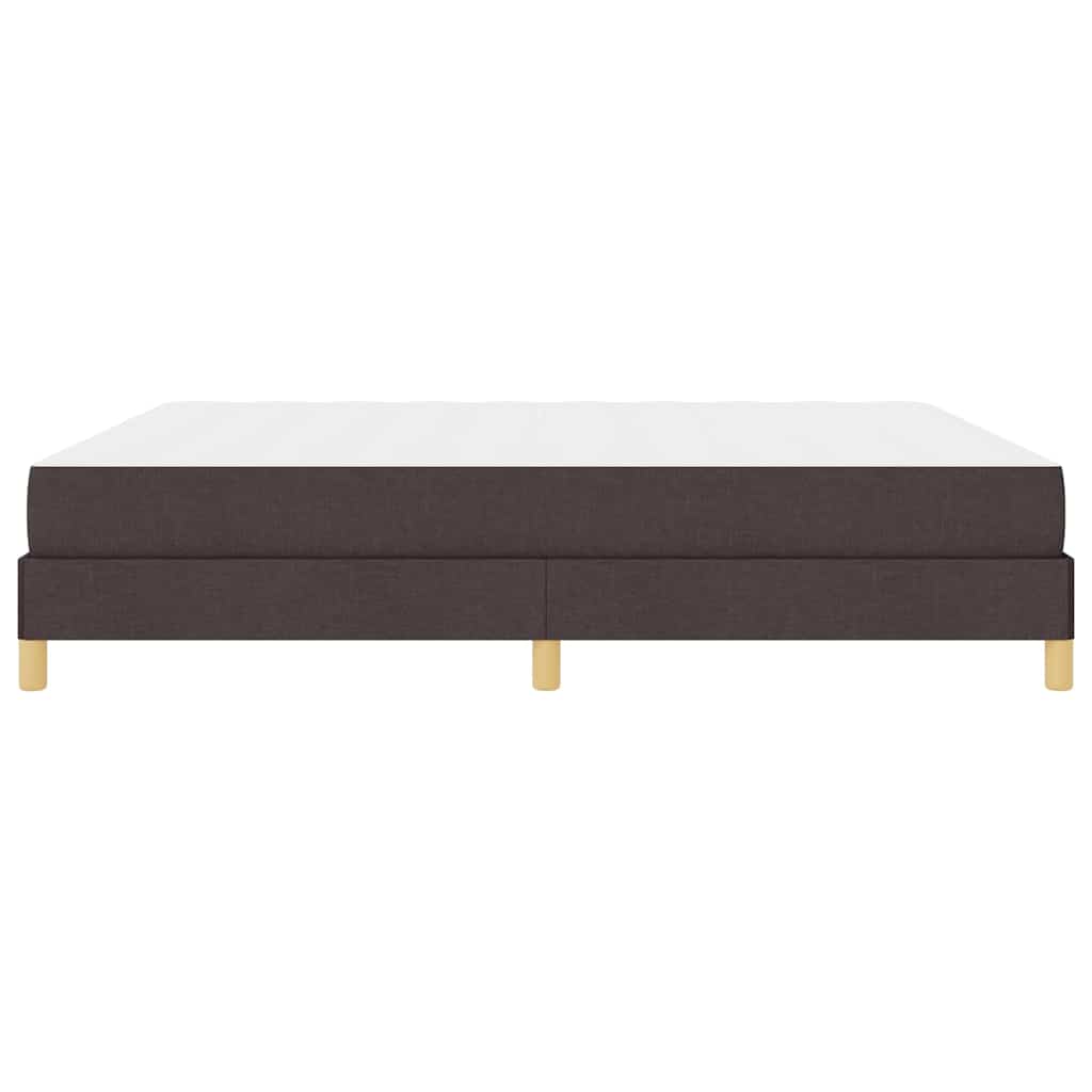 Box spring seng med madras Mørk Brun 180 x 200 cm Stof
