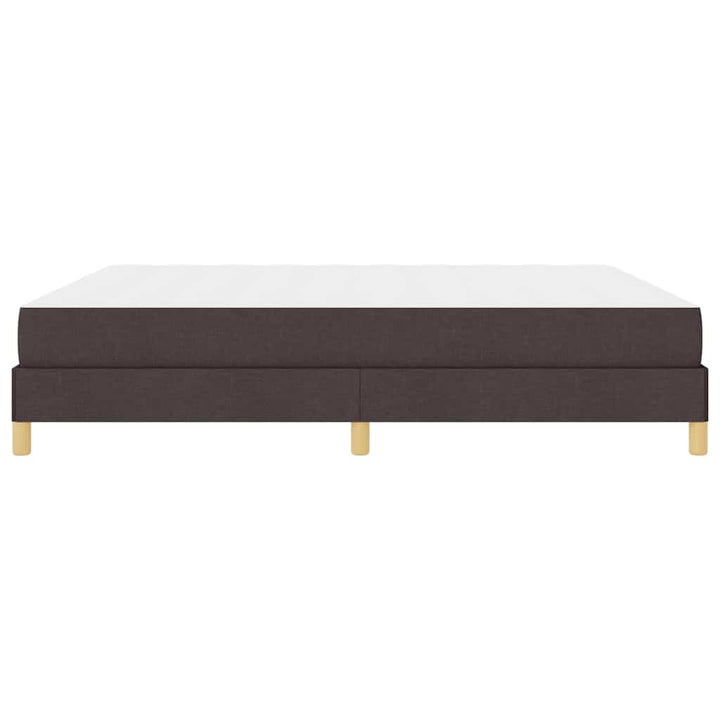 Box spring seng med madras Mørk Brun 180 x 200 cm Stof