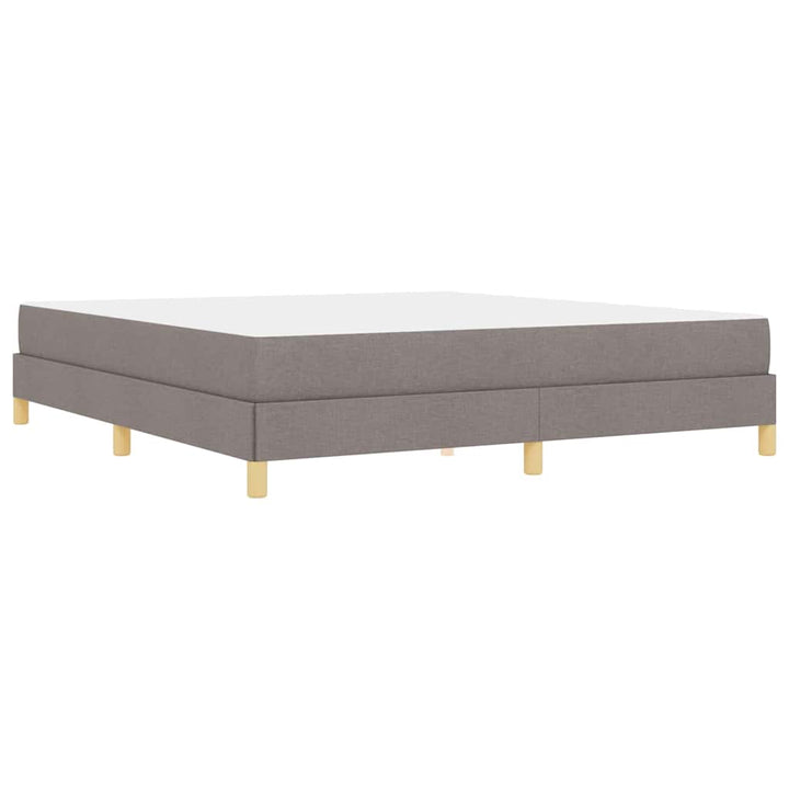 Box spring seng med madras Gråbrun 180 x 200 cm Stof