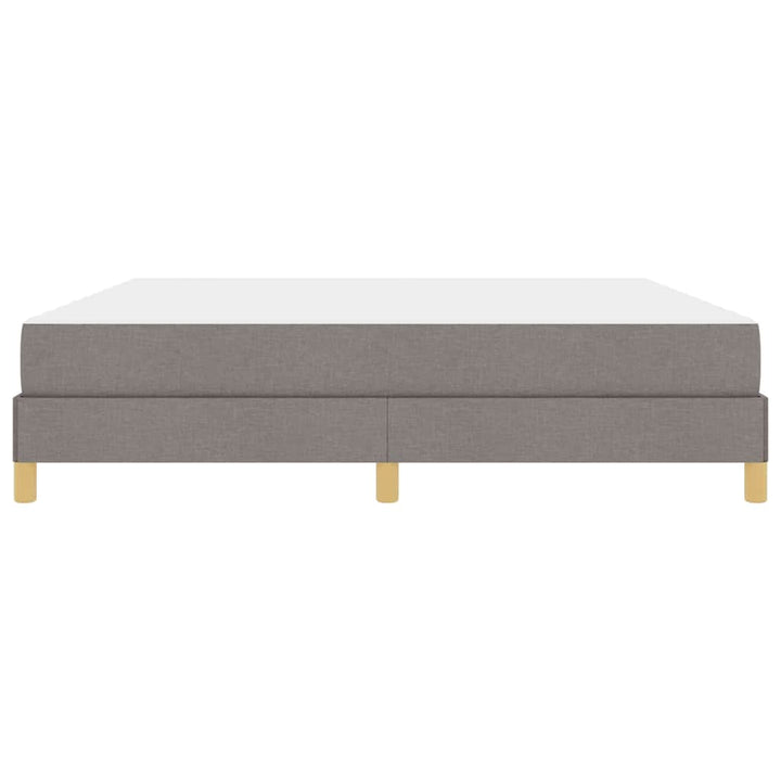 Box spring seng med madras Gråbrun 180 x 200 cm Stof