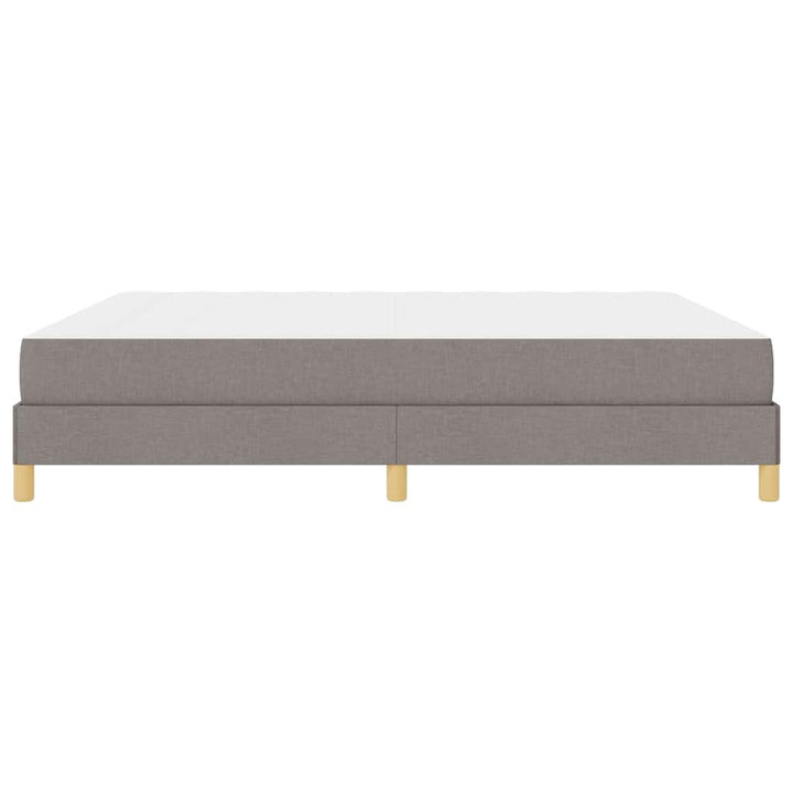 Box spring seng med madras Gråbrun 180 x 200 cm Stof