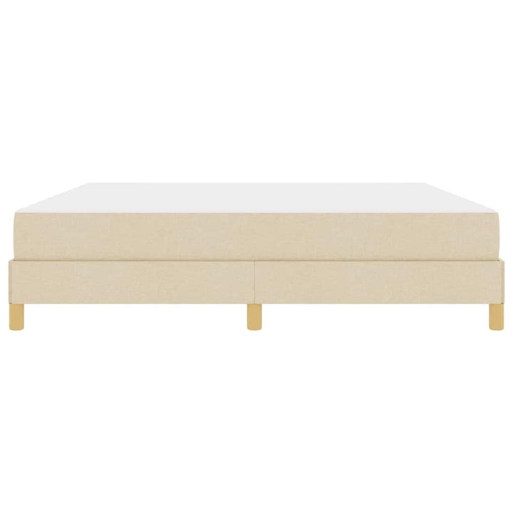 Box spring seng med madras Creme 180 x 200 cm Stof