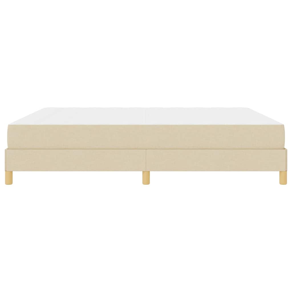 Box spring seng med madras Creme 180 x 200 cm Stof