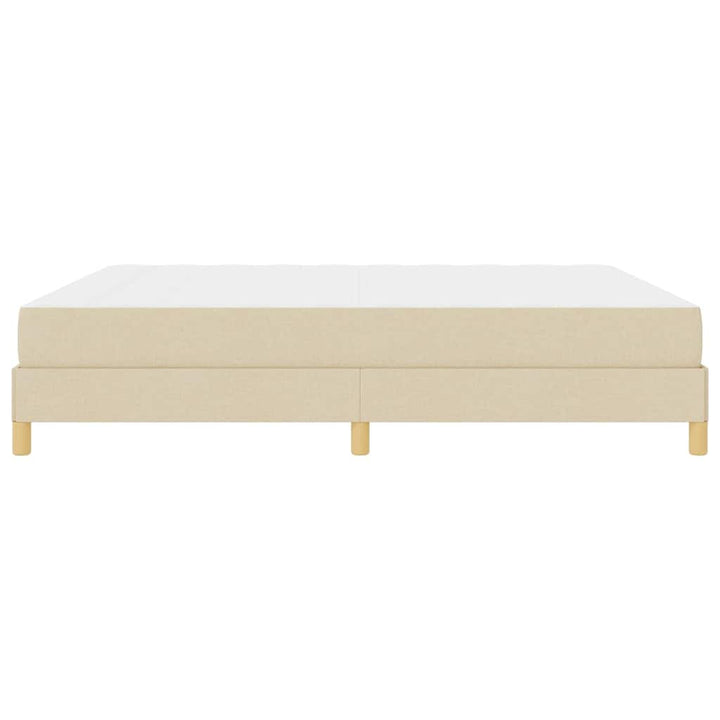 Box spring seng med madras Creme 180 x 200 cm Stof