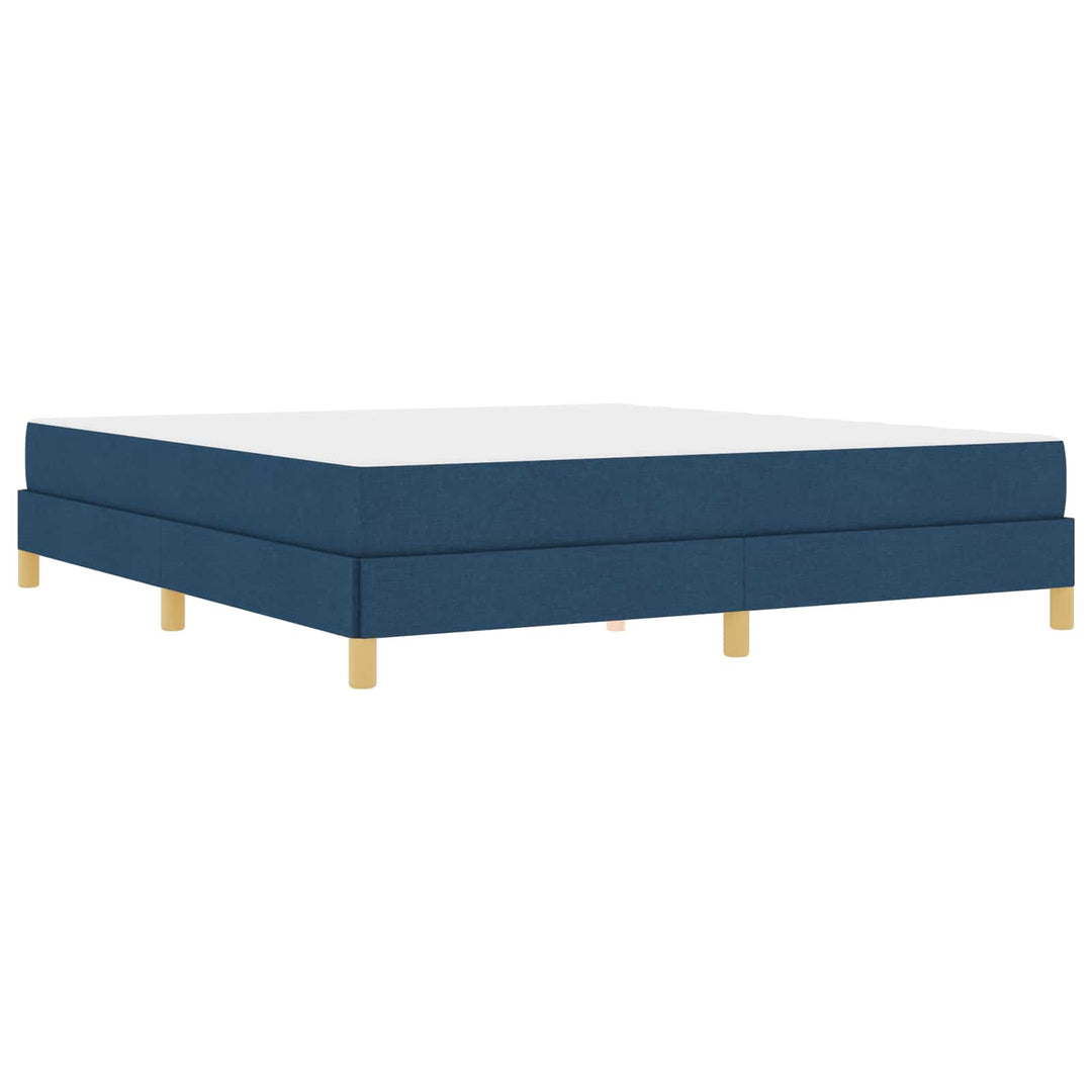 Box spring seng med madras Blå 180 x 200 cm Stof