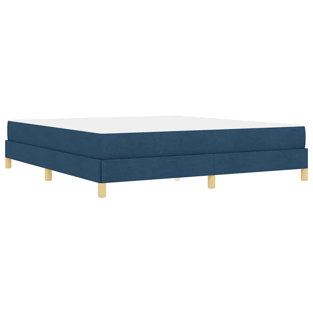 Box spring seng med madras Blå 180 x 200 cm Stof