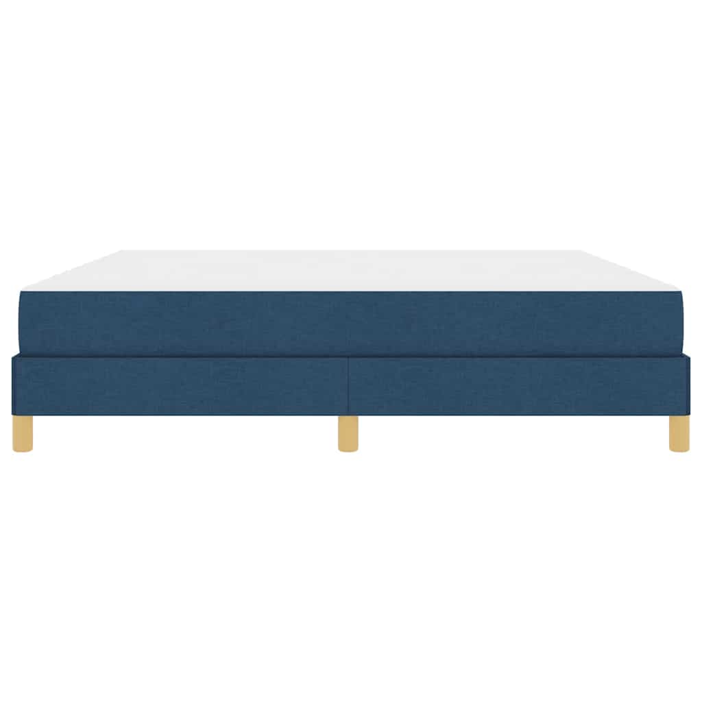 Box spring seng med madras Blå 180 x 200 cm Stof