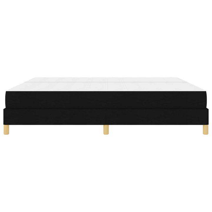 Box spring seng med madras Sort 200 x 200 cm Stof