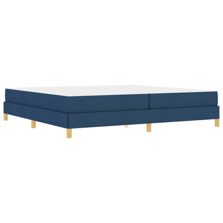 Box spring seng med madras Blå 200 x 200 cm Stof