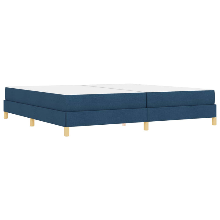 Box spring seng med madras Blå 200 x 200 cm Stof