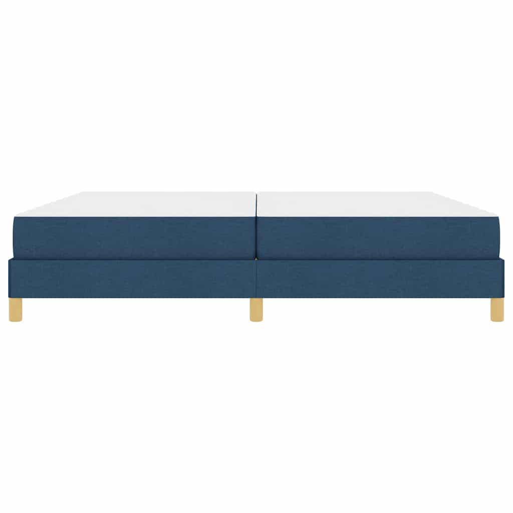 Box spring seng med madras Blå 200 x 200 cm Stof