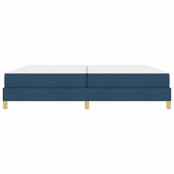 Box spring seng med madras Blå 200 x 200 cm Stof