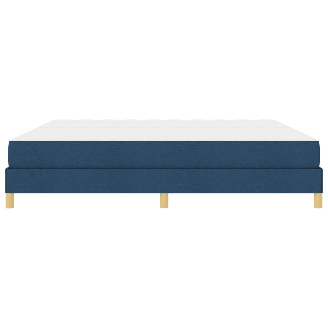 Box spring seng med madras Blå 200 x 200 cm Stof